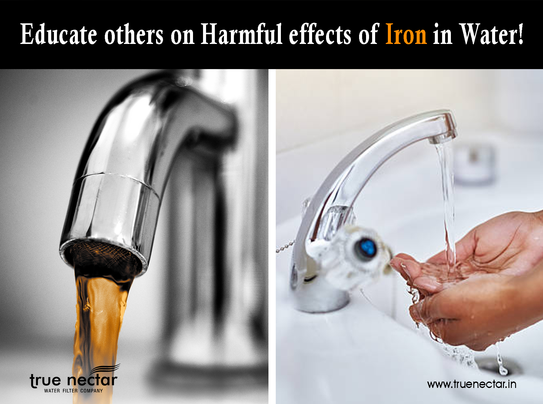 Educate others on Harmful effects of Iron in Water!